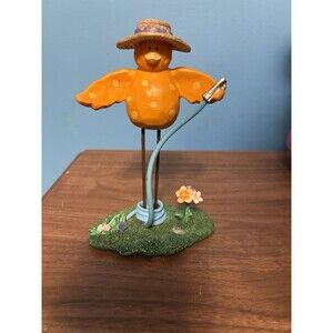 Tweet Along With Me by Russ Berrie Bird Watering the Garden Shelf Sitter 11679